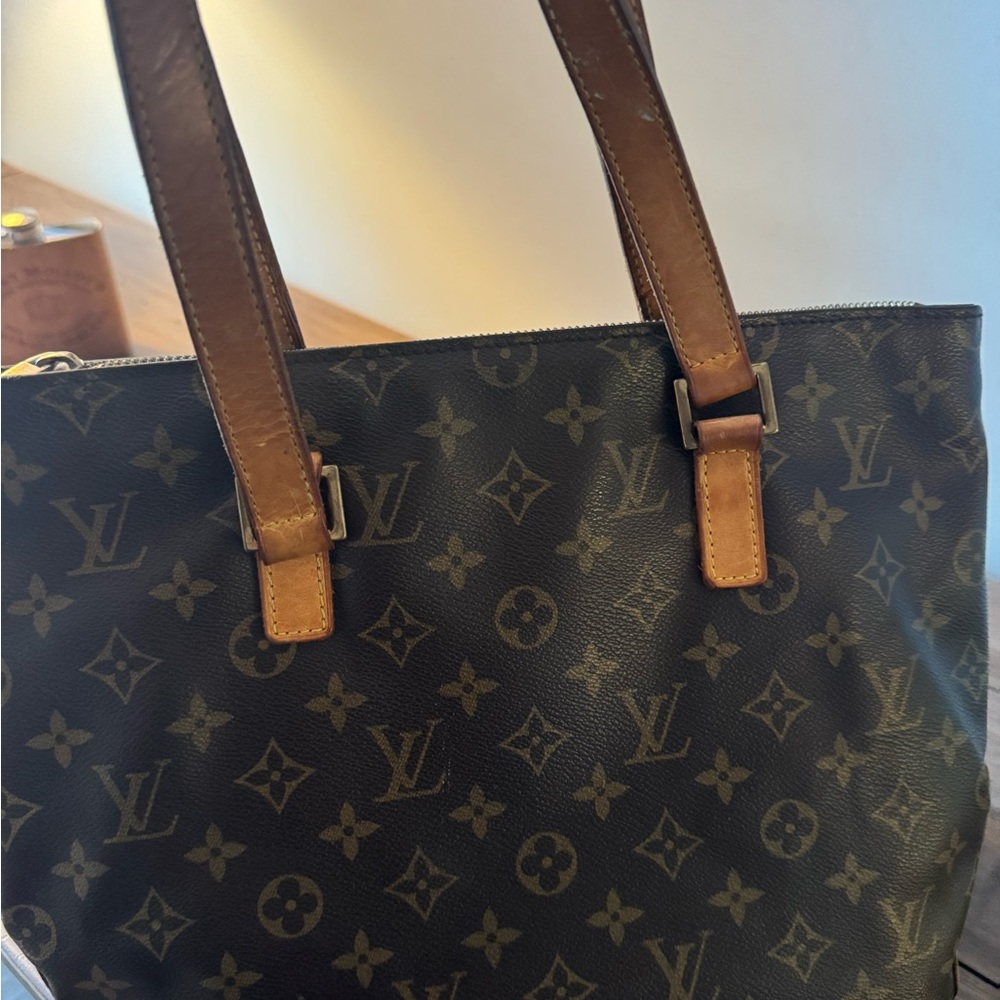 Louis Vuitton Monogram Canvas Tote in Brown and Tan